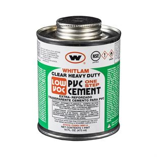 WHITLAM Low VOC Clear Heavy Duty PVC Cement
