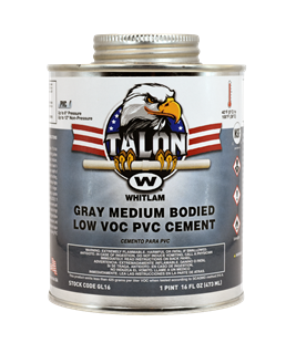 TALON™ Gray Medium Bodied Low VOC PVC Cement