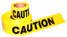 PLUMB-PRO® Yellow Warning Barrier Caution Tape