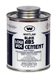 WHITLAM ABS Black Medium Bodied Low VOC Cement