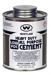 WHITLAM All Purpose Clear Medium Bodied Heavy Duty Low VOC Cement