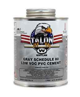 TALON™ Gray Sch. 80 Heavy Bodied Low VOC PVC Cement