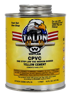 TALON™ CPVC Yellow Medium Bodied Low VOC Cement